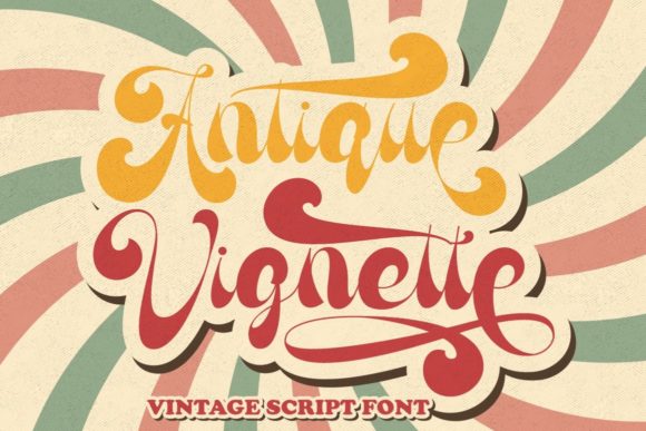 Antique Vignette: A Script Amp Fonts Review for Sellers