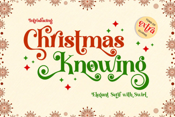 Christmas Knowing: An Elegant Serif Font for Holiday Branding