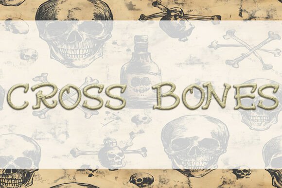 Cross Bones Display Fonts for Handmade Creators