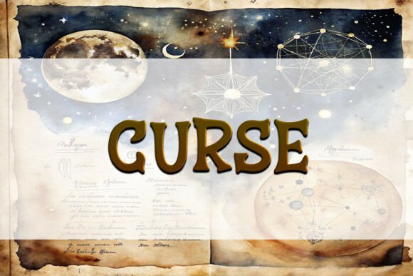 Curse Font for Display and Crafting Projects