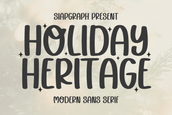 Holiday Heritage Fonts: A Bold Sans Serif Review