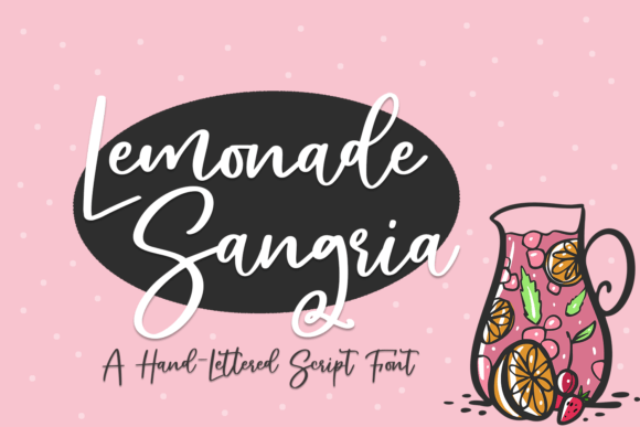 Lemonade Sangria: A Designer's Take on a Quirky Script for Embroidery
