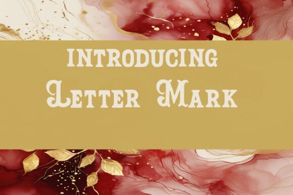 Letter Mark Fonts: A Display Review for Sellers