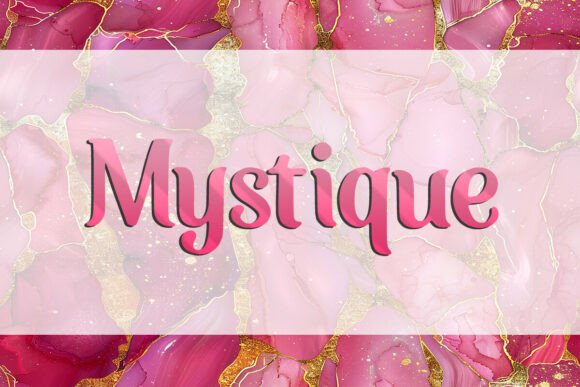 Mystique Font for Embroidery Projects