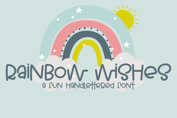 Rainbow Wishes Fonts: A Script Amp Review for Sellers