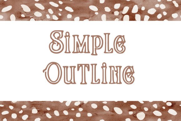 Simple Outline Fonts: A Display Review for Real Publishing