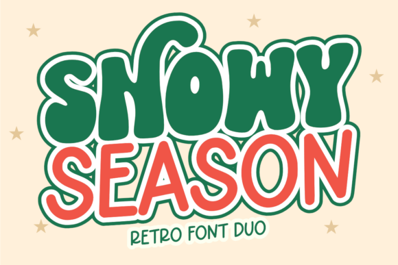 Snowy Season Duo: A Retro Sans Serif Fonts Review for Sellers