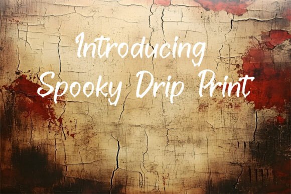 Spooky Drip Print Fonts: A Display Review for Publishers