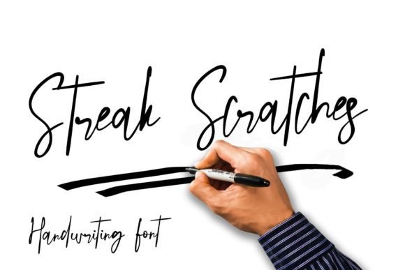 Streak Scratches: A Quirky Script Amp Font for Modern Brands