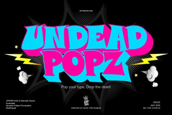 Undead Popz Display Fonts for Creative Crafting