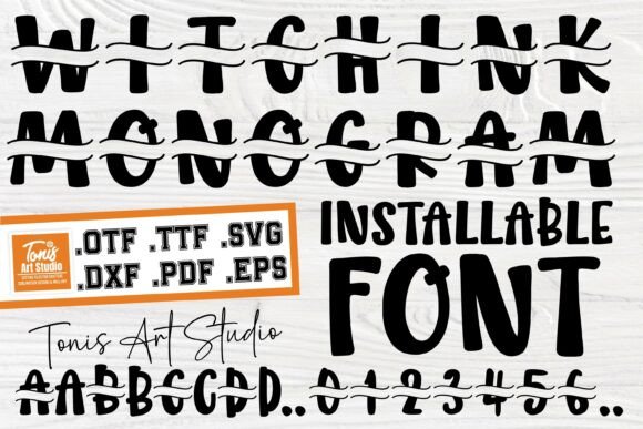 Witchink Monogram: A Decorative Fonts Review for Real Crafters