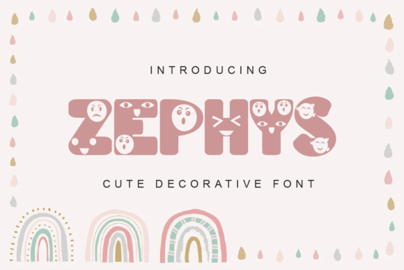 Zephys: A Cute Decorative Fonts Choice for Local Brands